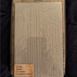 Striped Alphabet Letter Set